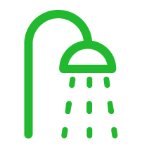 Accessible Shower / Bath: Good